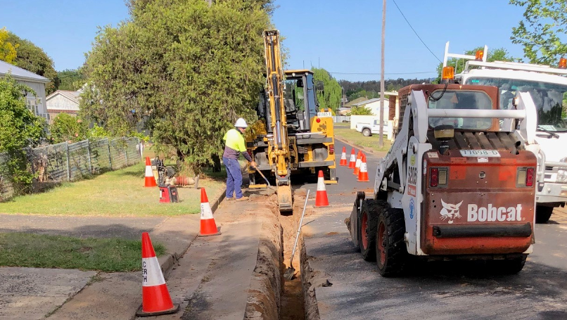 Water Main Replacement project Coonabarabran KING STREET